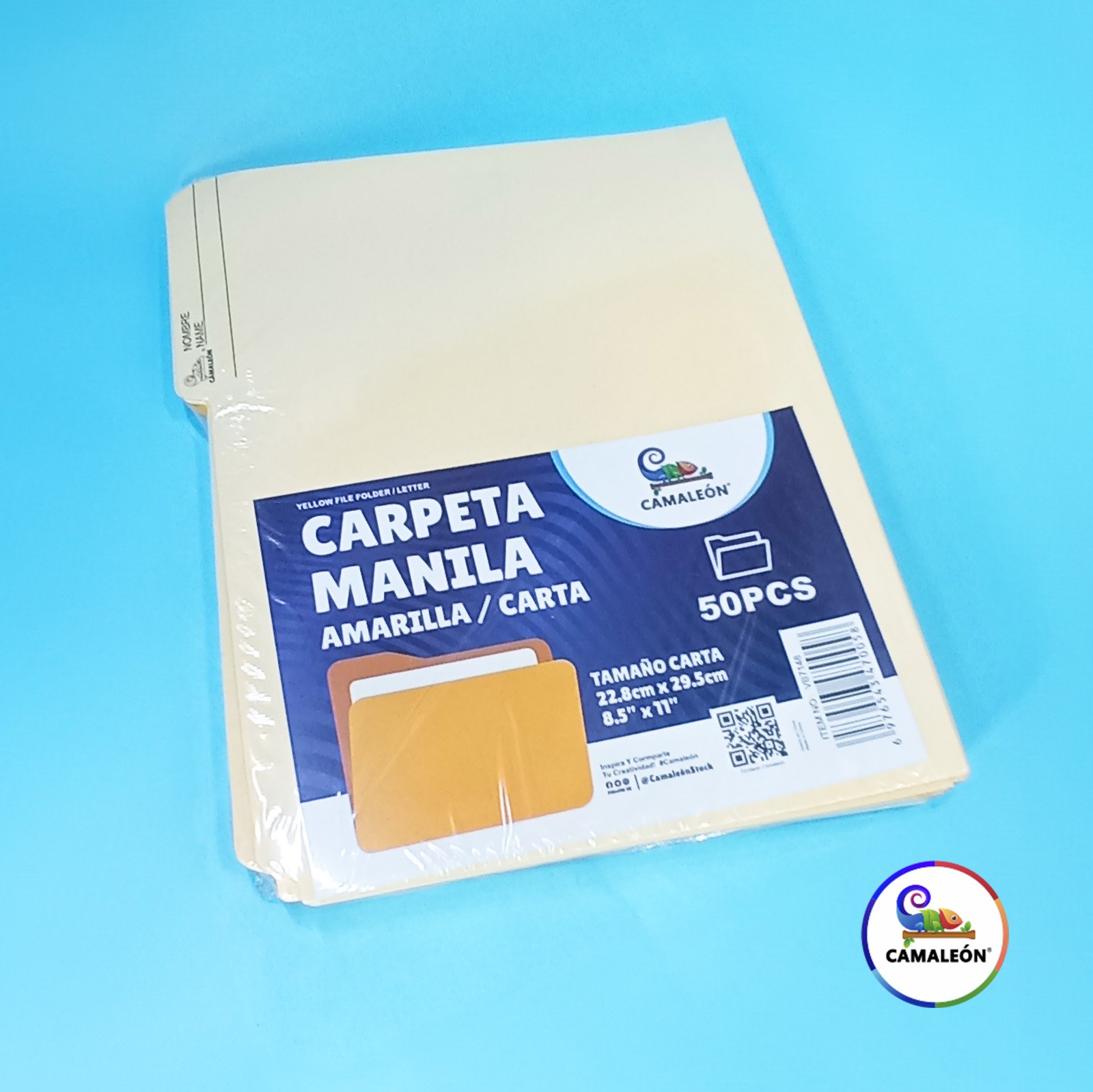 Carpeta Manila - carta - Camaleon Block de Dibujo - Camaleon