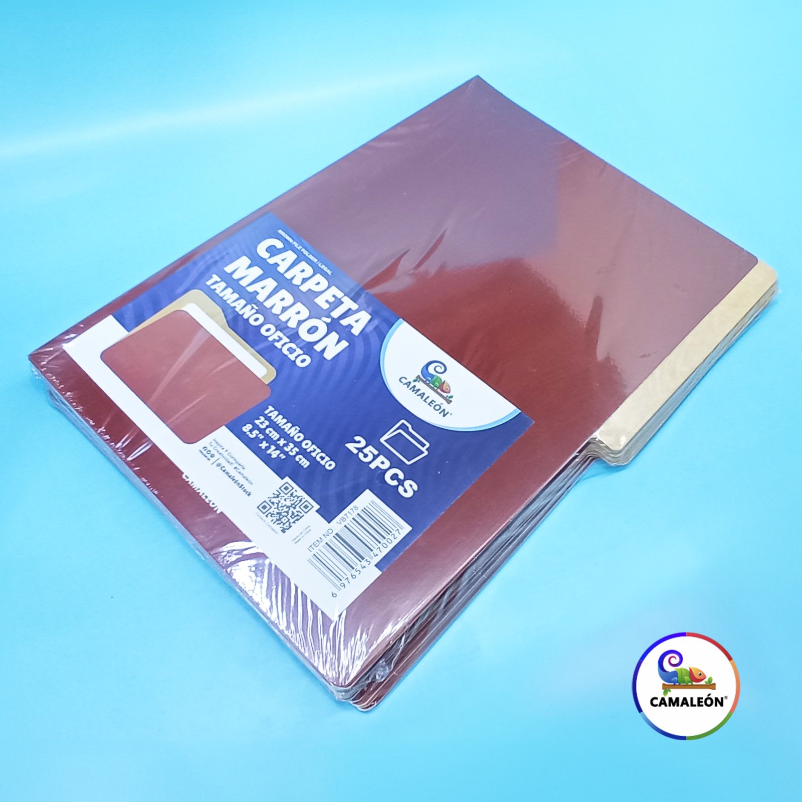 Carpeta marron - Oficio - Camaleon